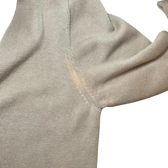 Cabi Genteel Button Front Long Cardigan Beige Ivory Trim Belt Small Neutral Read - Picture 15 of 15